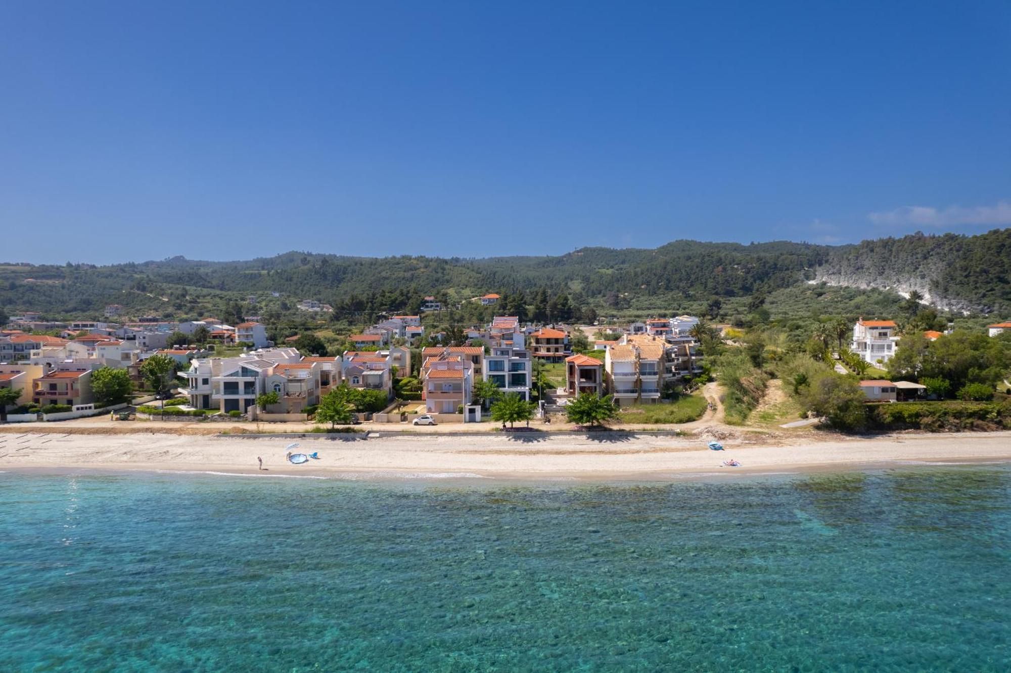 Cavo Blue Coastal Living Apartment โปไลโครโน ภายนอก รูปภาพ